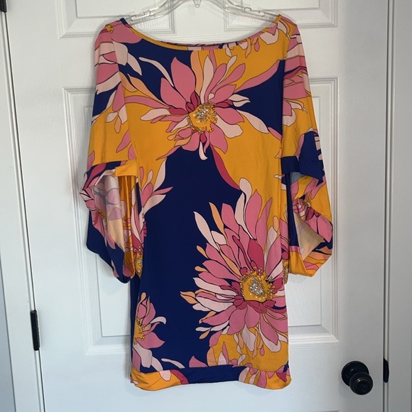Trina Turk Swim Collection Tropical Floral Breeze Tunic Cover Up - Picture 8 of 10